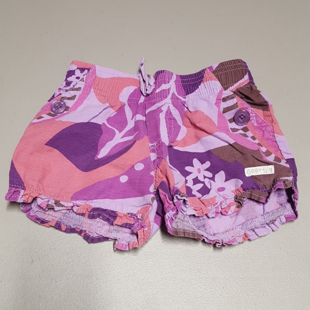 Naartjie shorts floral print size 3T elastic band